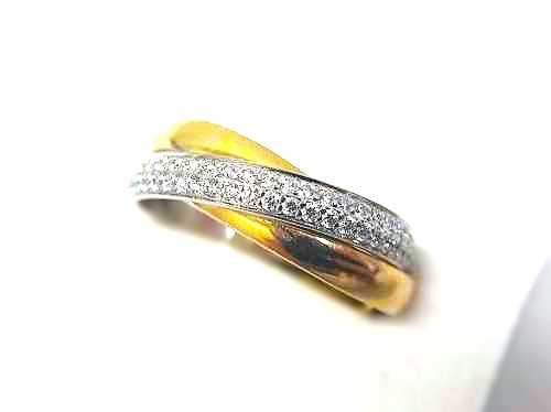 カルティエ買取 750トリニティダイヤモンドリング